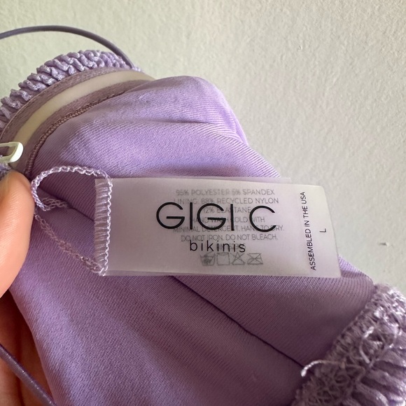 Gigi C Purple Jewel Vivian Bikini Top Size Large EUC - Picture 6 of 7
